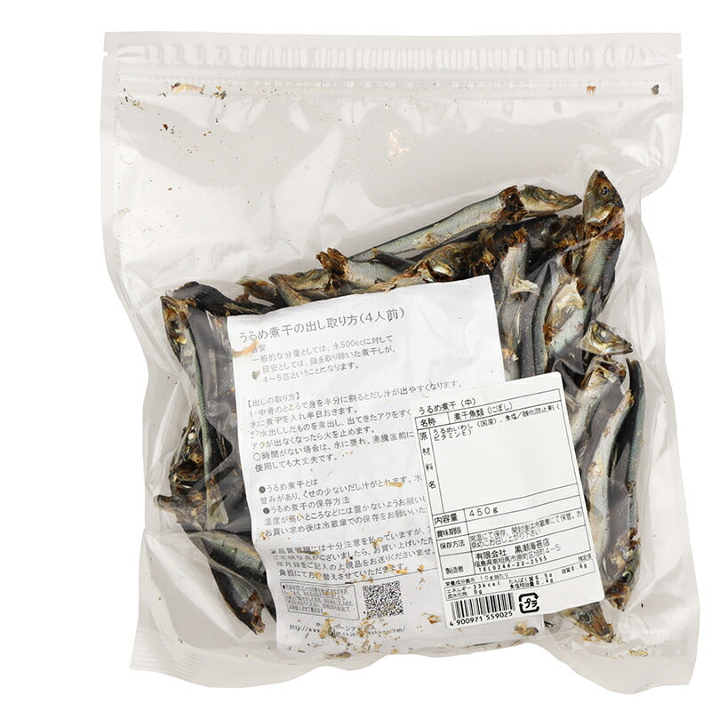有限会社 黒潮海苔店 濃いだし系 旨みあり うるめ煮干 450g