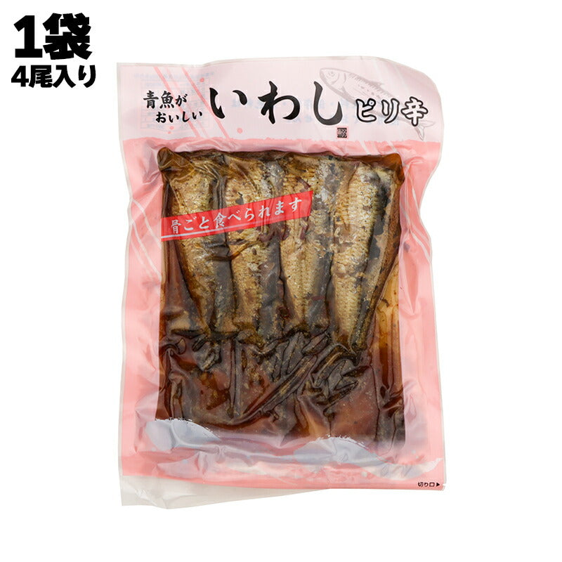 有限会社 黒潮海苔店 青魚がおいしい いわし ピリ辛 4尾