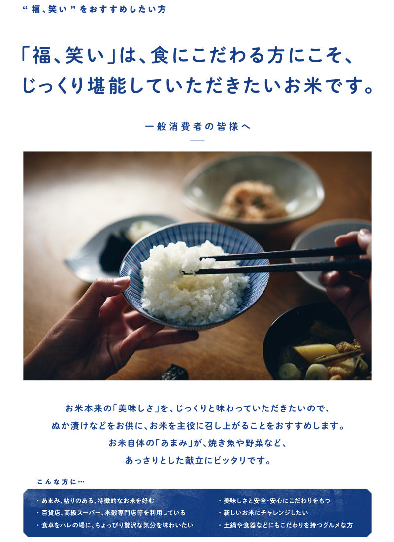 福島県産 福、笑い 白米 レンジ飯 1袋 / 12袋セット 1袋あたり3パック、1パック150g