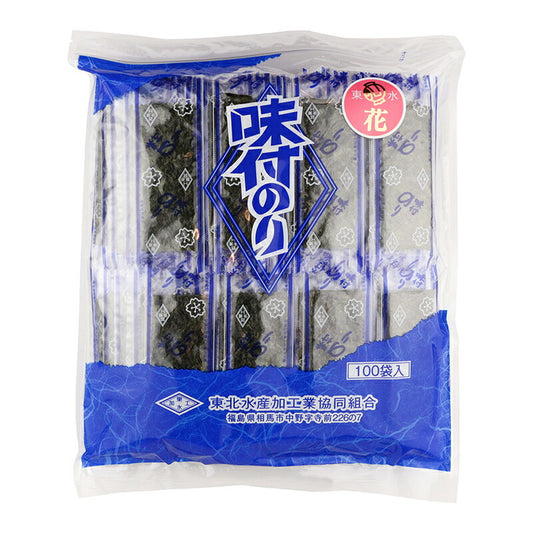 東北水産加工業協同組合 味付のり 花 12切4枚×100袋入